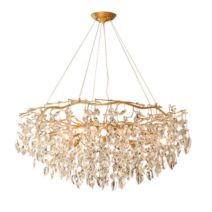 Elegant Crystal LED Chandelier for Living Room or Restaurant