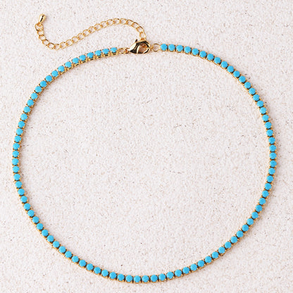 Elegant Cubic Zirconia Necklace and Bracelet Set