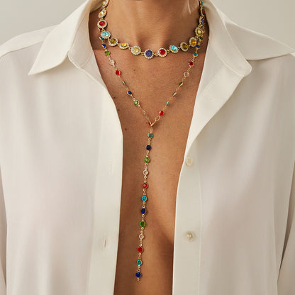 Elegant Daisy Flower Cross Shell Necklace