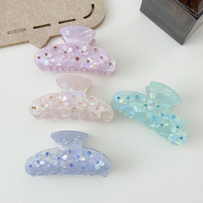 Elegant Diamond Flower Butterfly Hair Clip