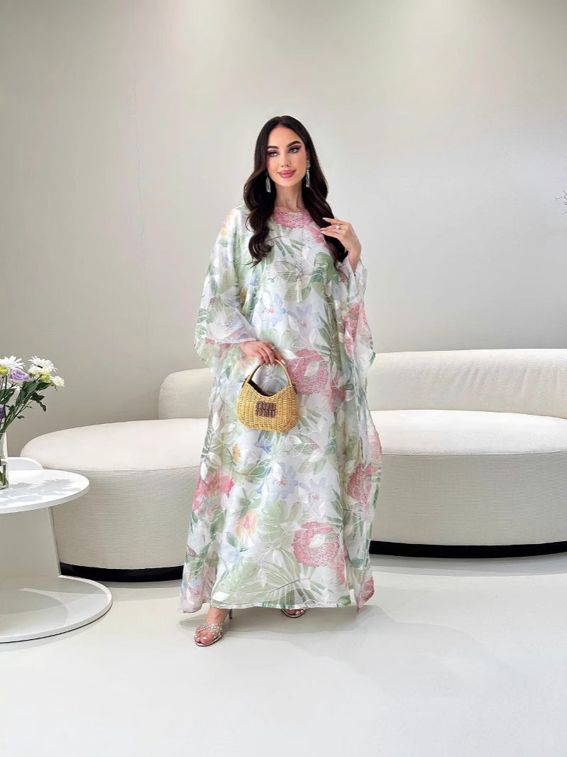 Elegant embroidery with inner-layered dress