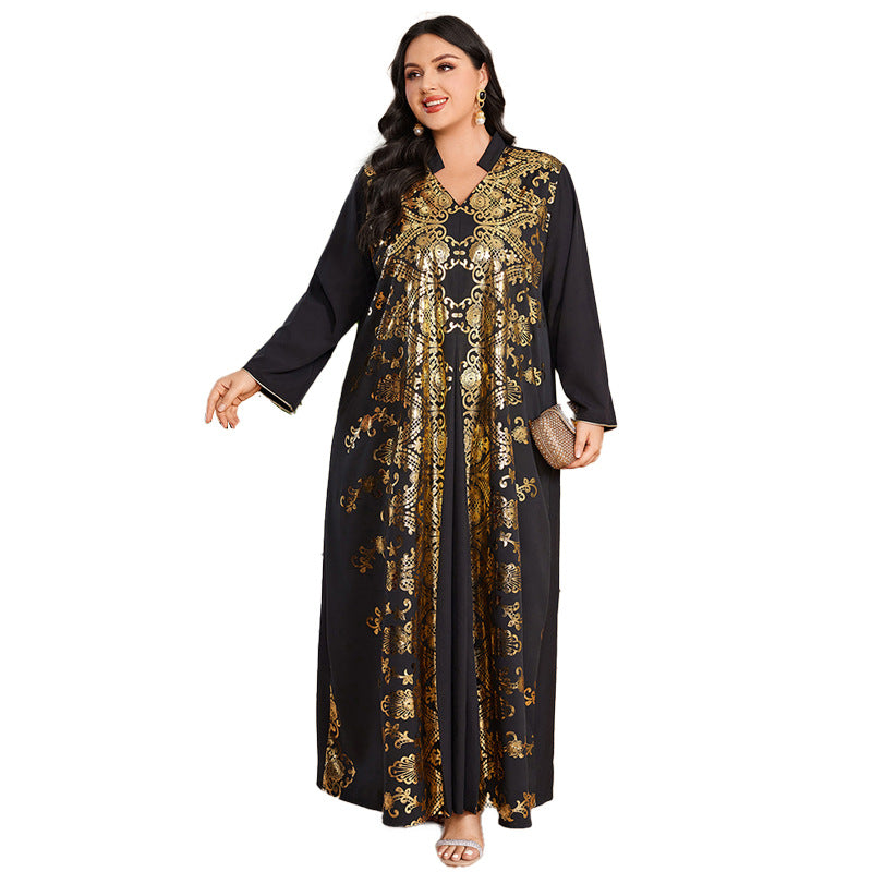 Elegant Ethnic Long Sleeve Dress