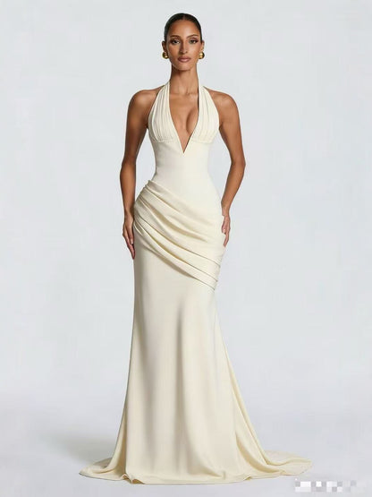 Elegant Fishtail Evening Gown
