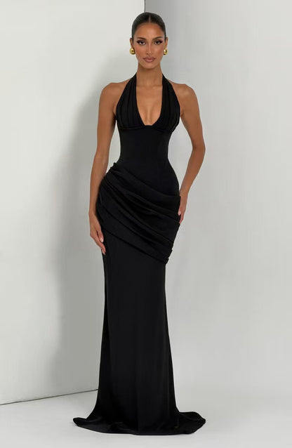Elegant Fishtail Evening Gown