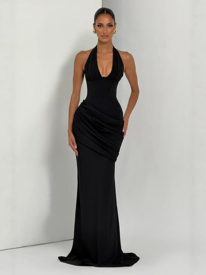Elegant Fishtail Evening Gown