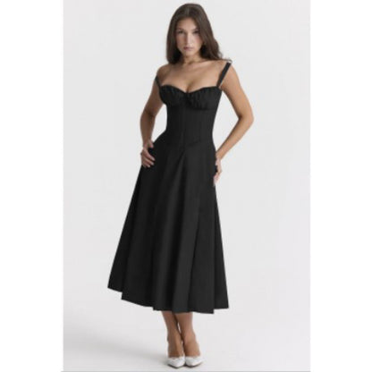 Elegant Floral Strap Dress