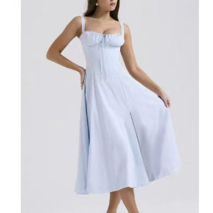 Elegant Floral Strap Dress