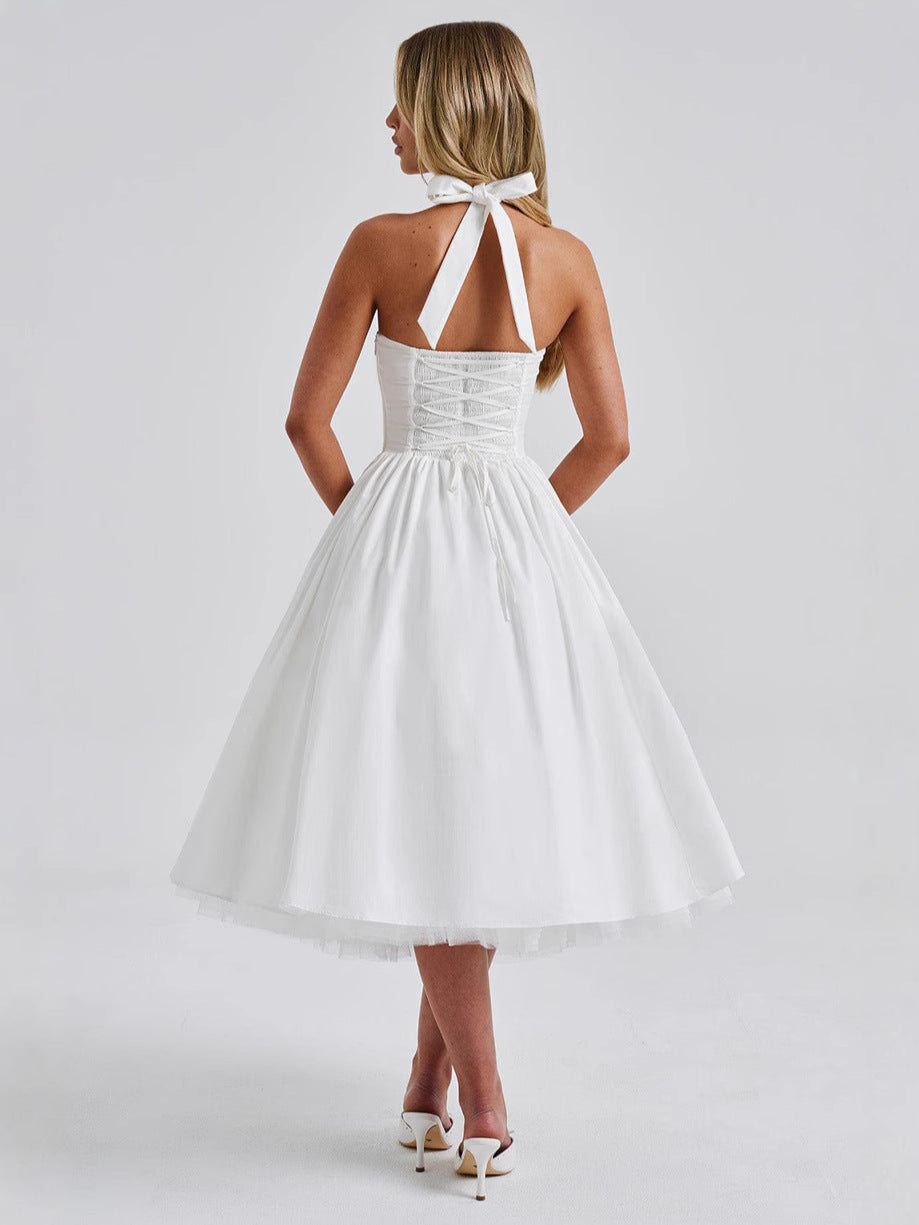 Elegant Fluffy Mesh Dress