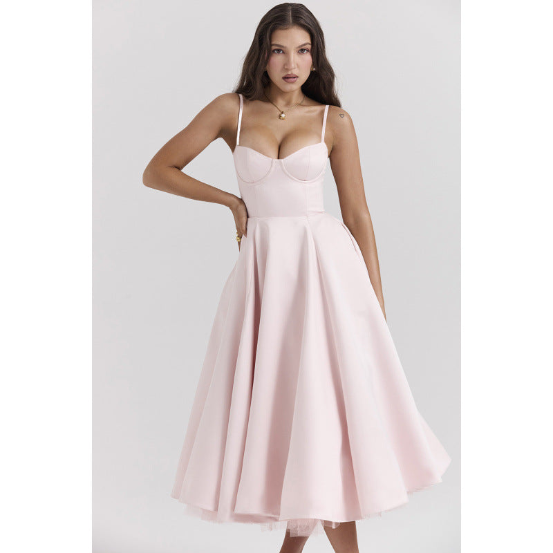 Elegant French Mesh Princess Dress