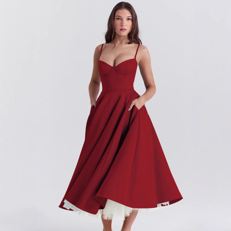 Elegant French Mesh Princess Dress