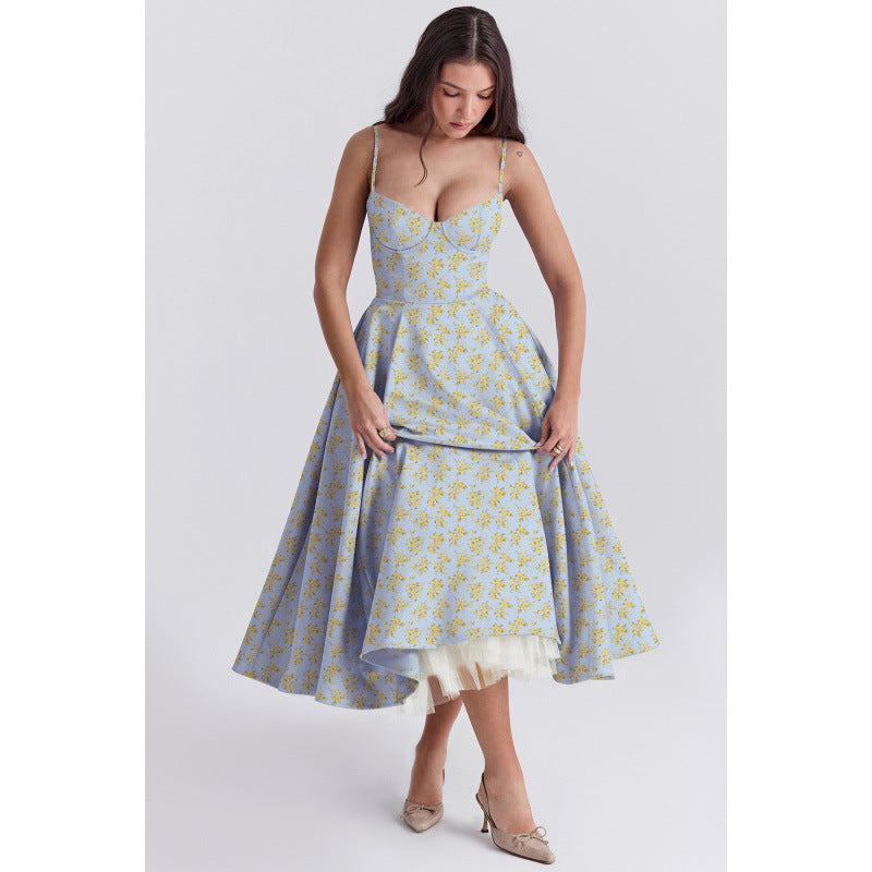 Elegant French Mesh Princess Dress