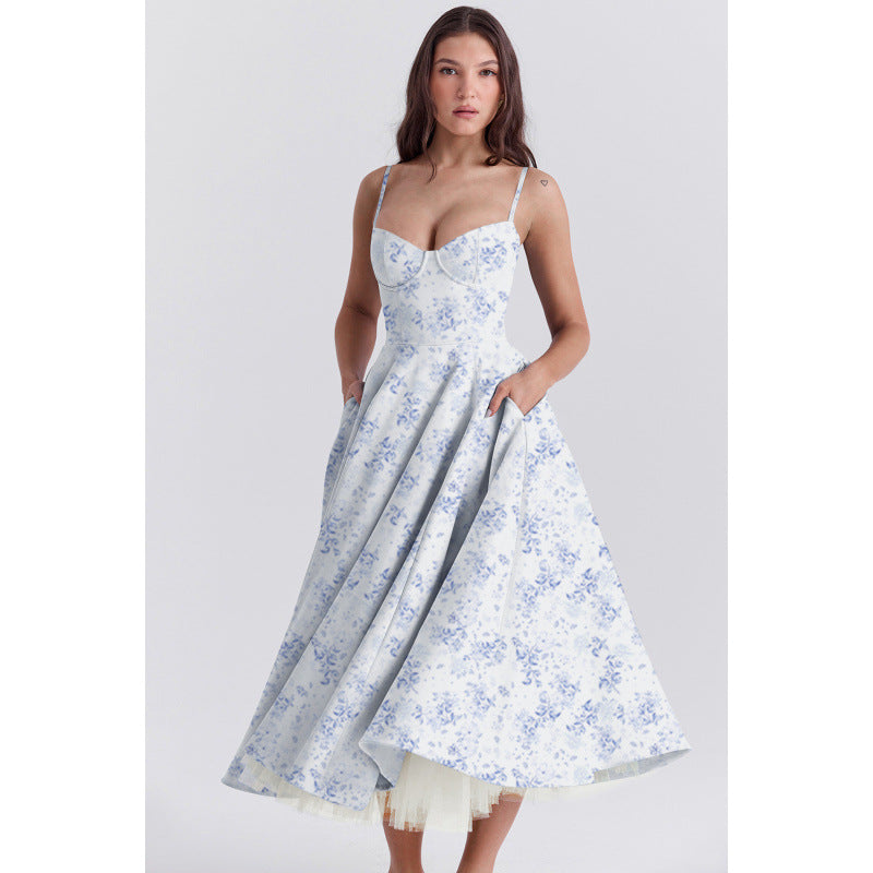 Elegant French Mesh Princess Dress