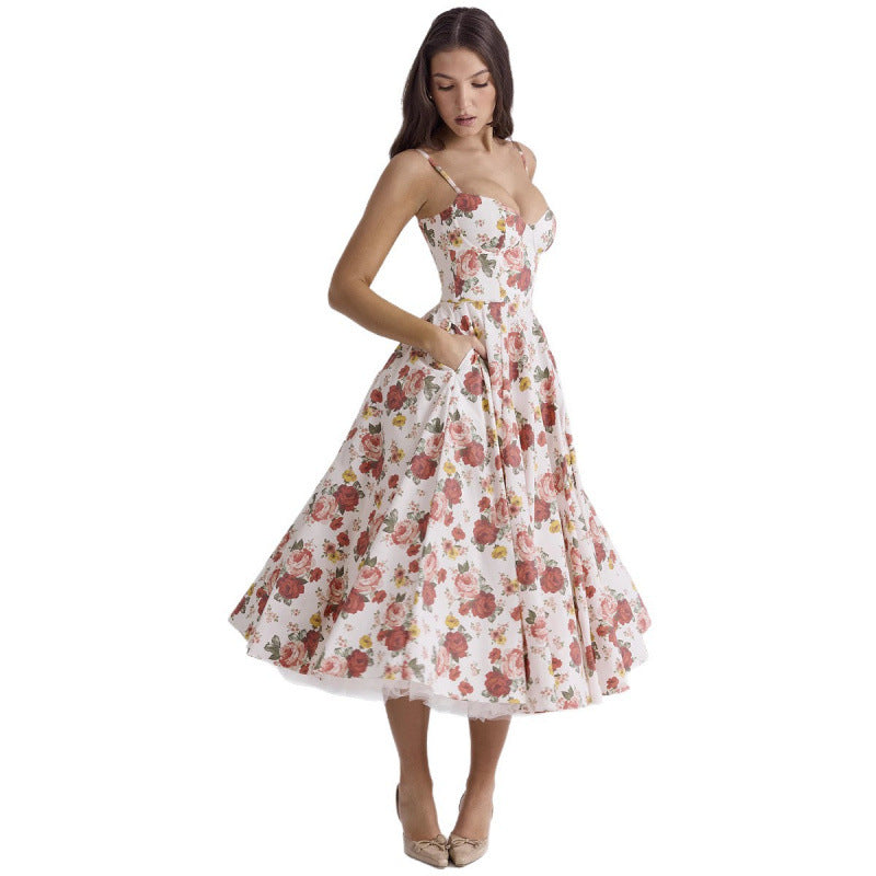 Elegant French Mesh Princess Dress