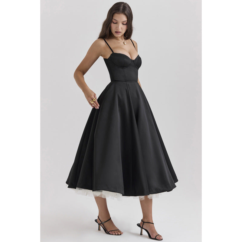 Elegant French Mesh Princess Dress
