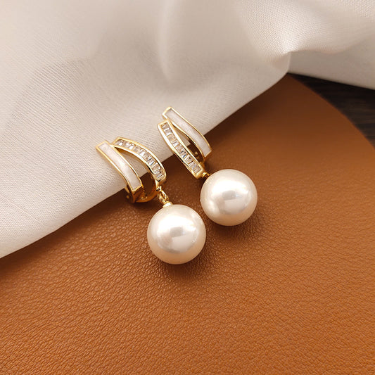 Elegant French-style mosquito repellent coil ear clips without ear holes