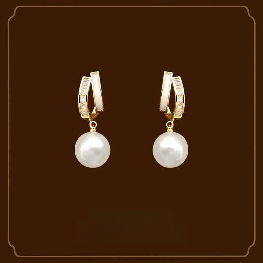Elegant French-style mosquito repellent coil ear clips without ear holes