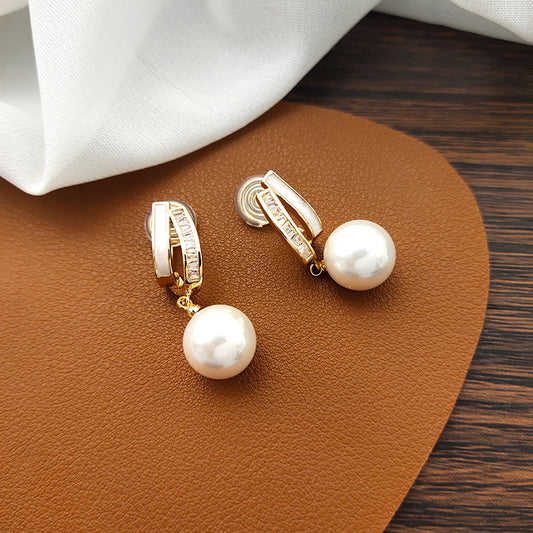 Elegant French-style mosquito repellent coil ear clips without ear holes