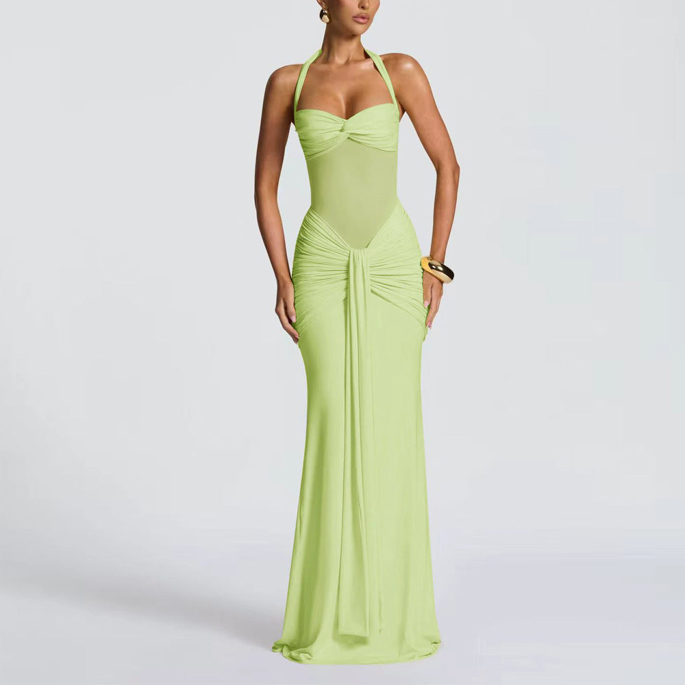 Elegant Halter Neck Bodycon Dress