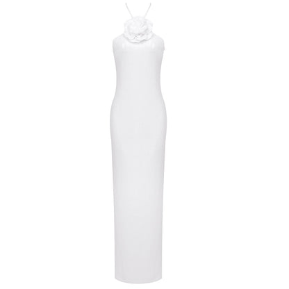 Elegant Halterneck Sequin Evening Dress