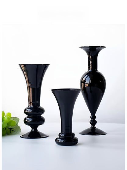 Elegant Hand-Blown Glass Vase for Home Decoration