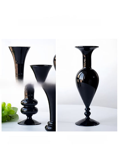 Elegant Hand-Blown Glass Vase for Home Decoration