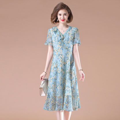 Elegant High-Waisted Summer Dress for Women