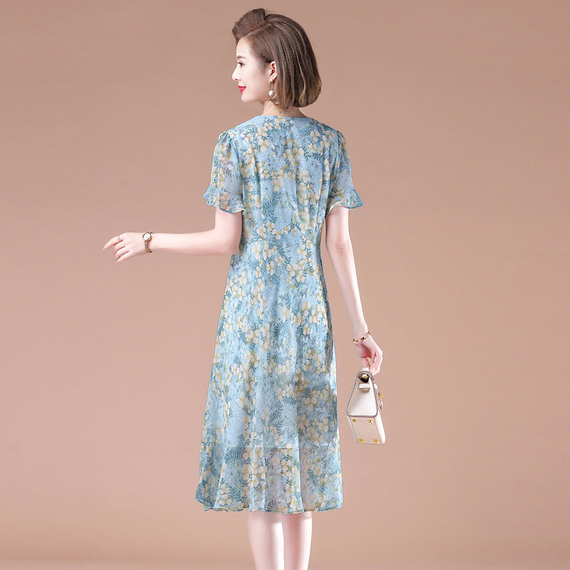 Elegant High-Waisted Summer Dress for Women