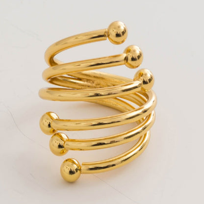 Elegant Hollow Metal Napkin Ring for Table Decor