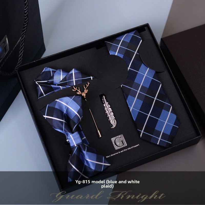 Elegant Jacquard Bow Tie Set for Formal Events