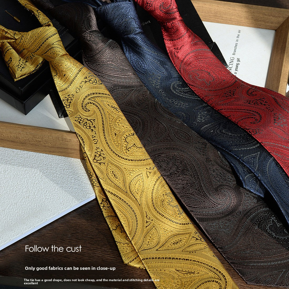 Elegant Jacquard Bow Tie Set for Formal Events
