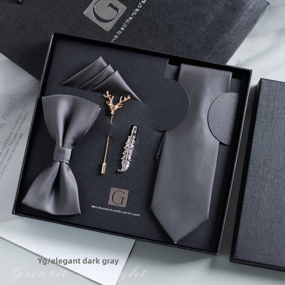 Elegant Jacquard Bow Tie Set for Formal Events