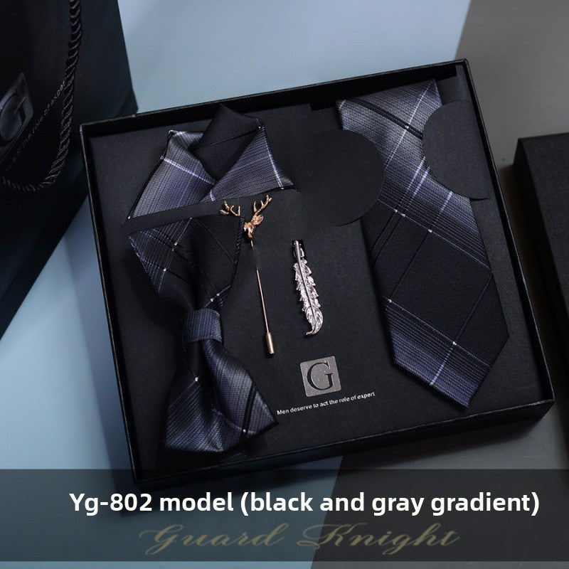 Elegant Jacquard Bow Tie Set for Formal Events