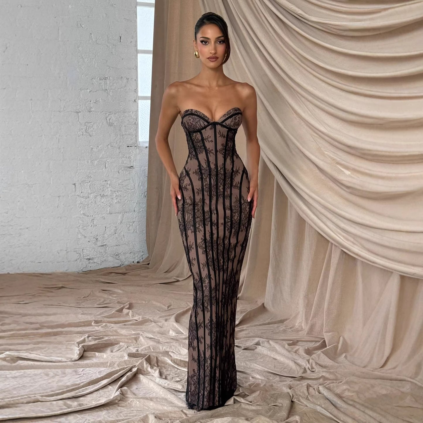 Elegant Knitted Fishtail Dress