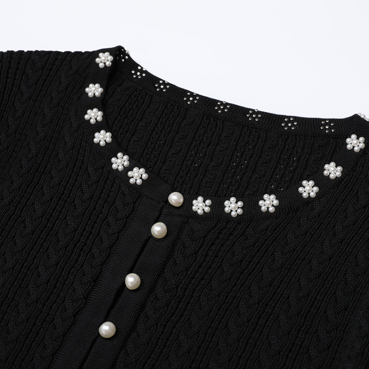 Elegant Knitted Women's Top and Dress Set