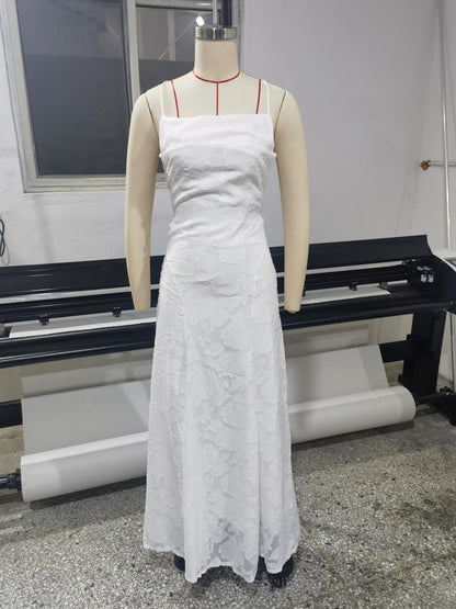 Elegant Lace Backless Evening Dress