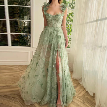 Elegant Lace Evening Dress