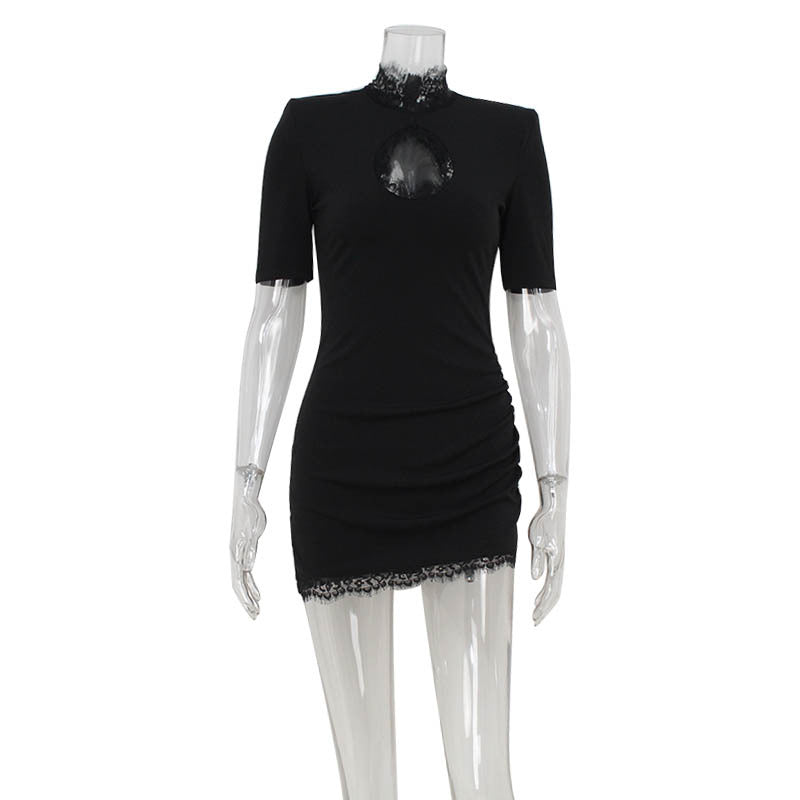 Elegant Lace Hollow Out Bodycon Dress