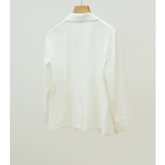 Elegant Linen Blend Blazer for Women