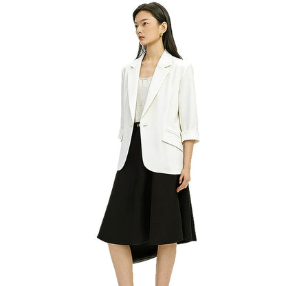Elegant Linen Blend Blazer for Women