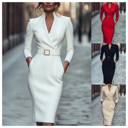 Elegant Long Sleeve Bodycon Dress