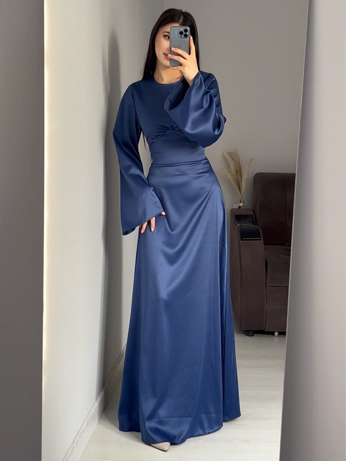 Elegant Long Sleeve Sheath Dress
