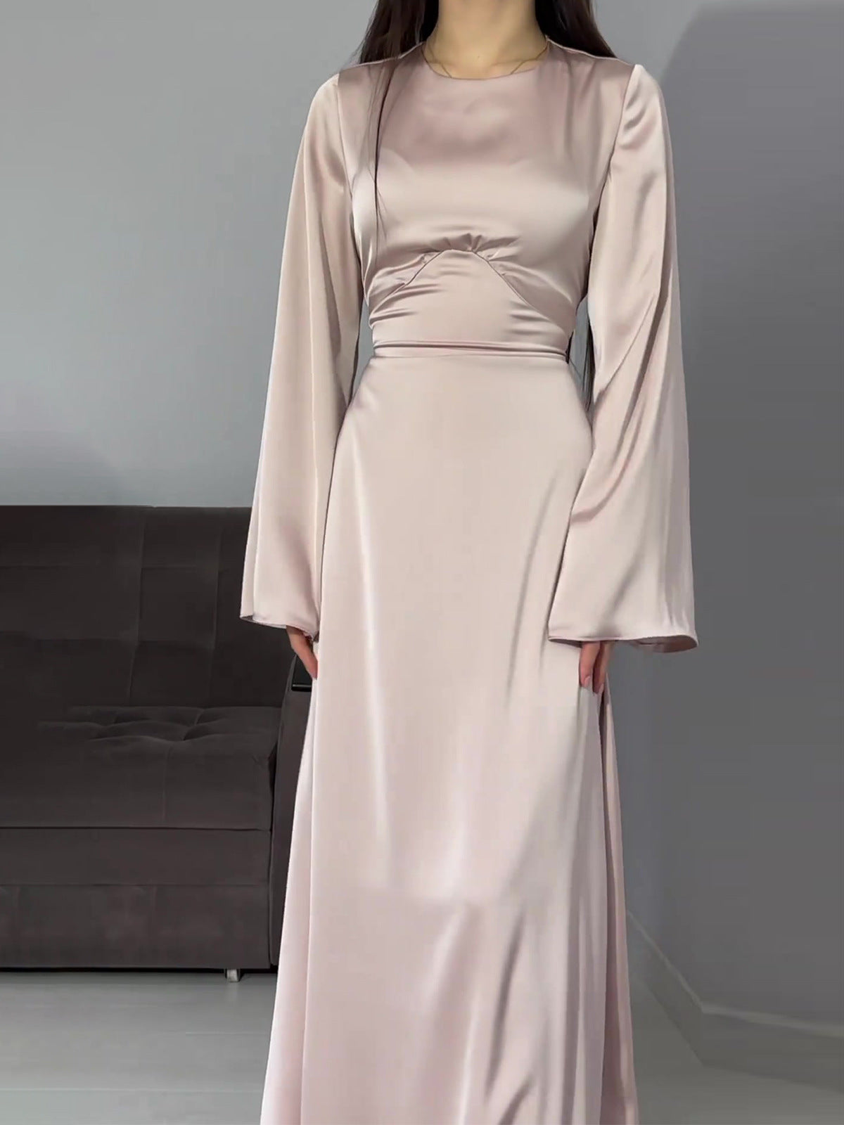 Elegant Long Sleeve Sheath Dress