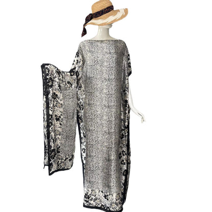 Elegant Loose Muslim Beachwear Midi Dress