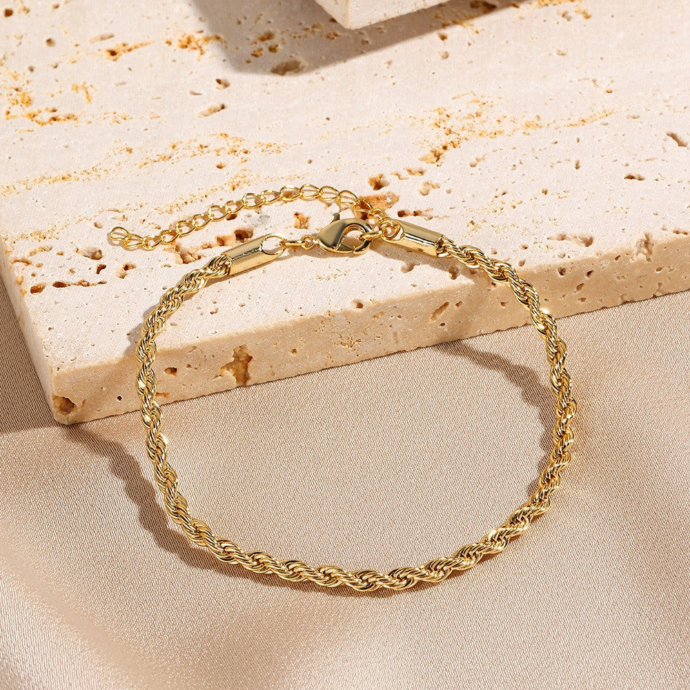 Elegant Love Heart Metal Bracelet for Women
