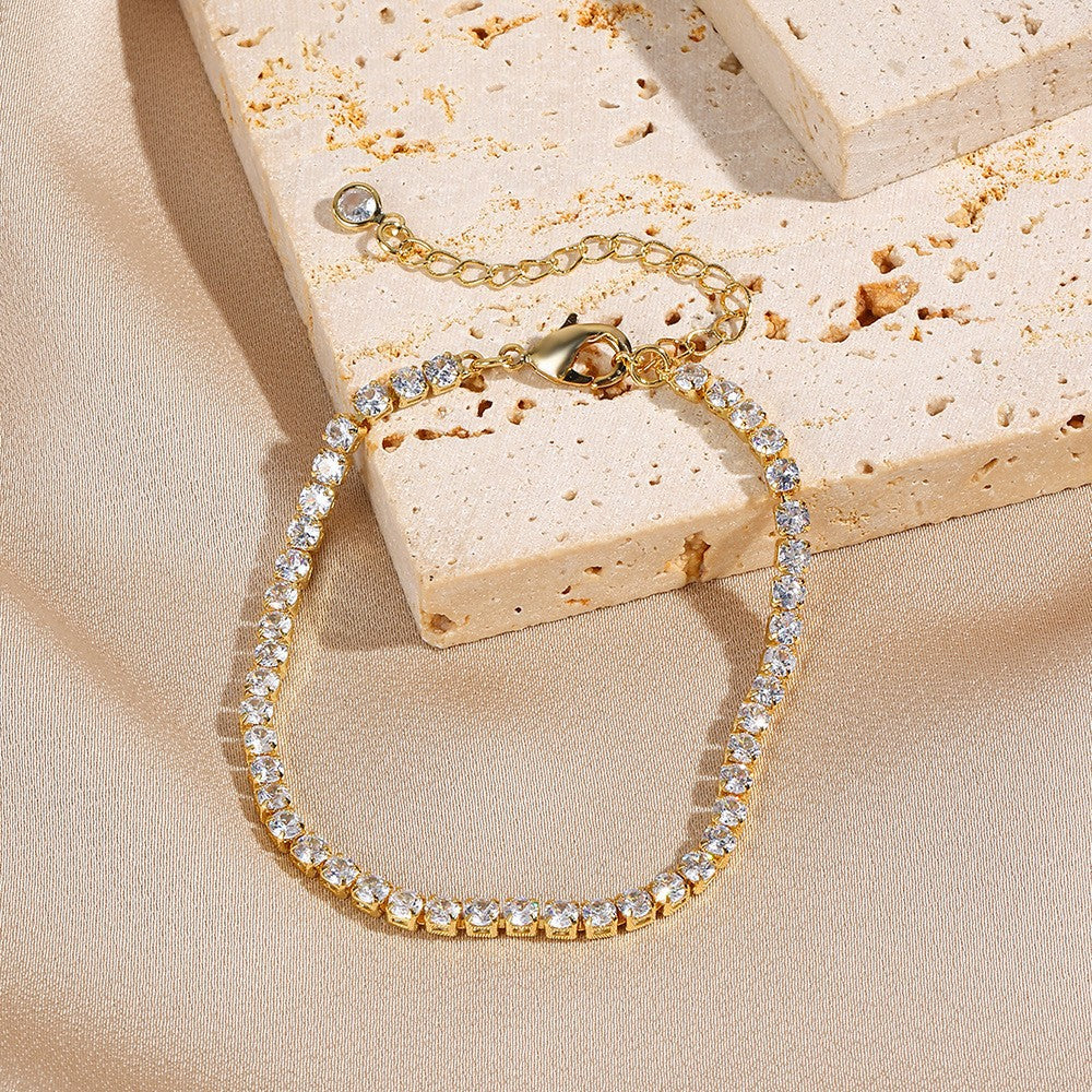 Elegant Love Heart Metal Bracelet for Women
