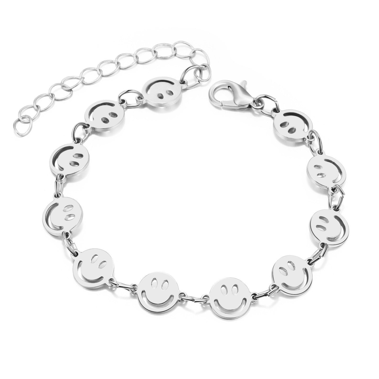 Elegant Love Heart Metal Bracelet for Women