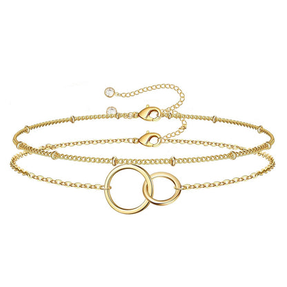 Elegant Love Heart Metal Bracelet for Women
