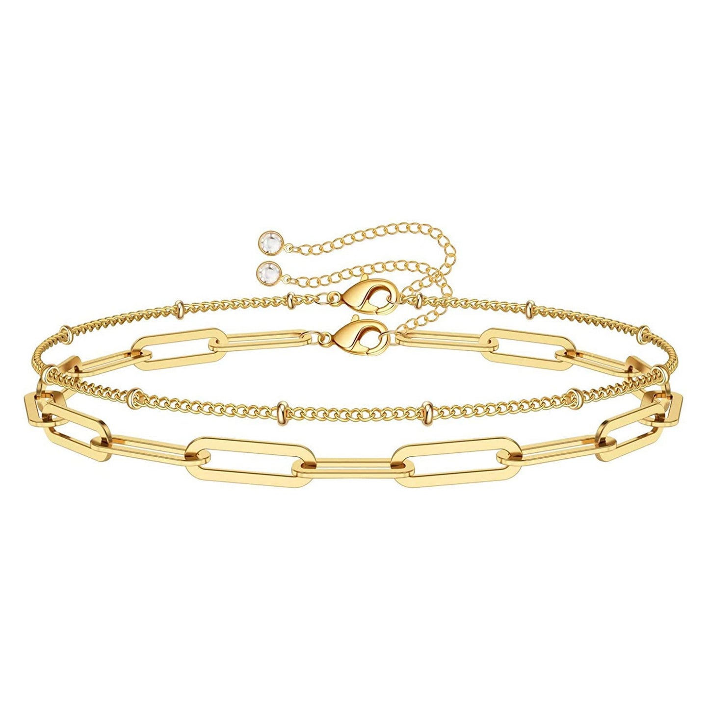 Elegant Love Heart Metal Bracelet for Women