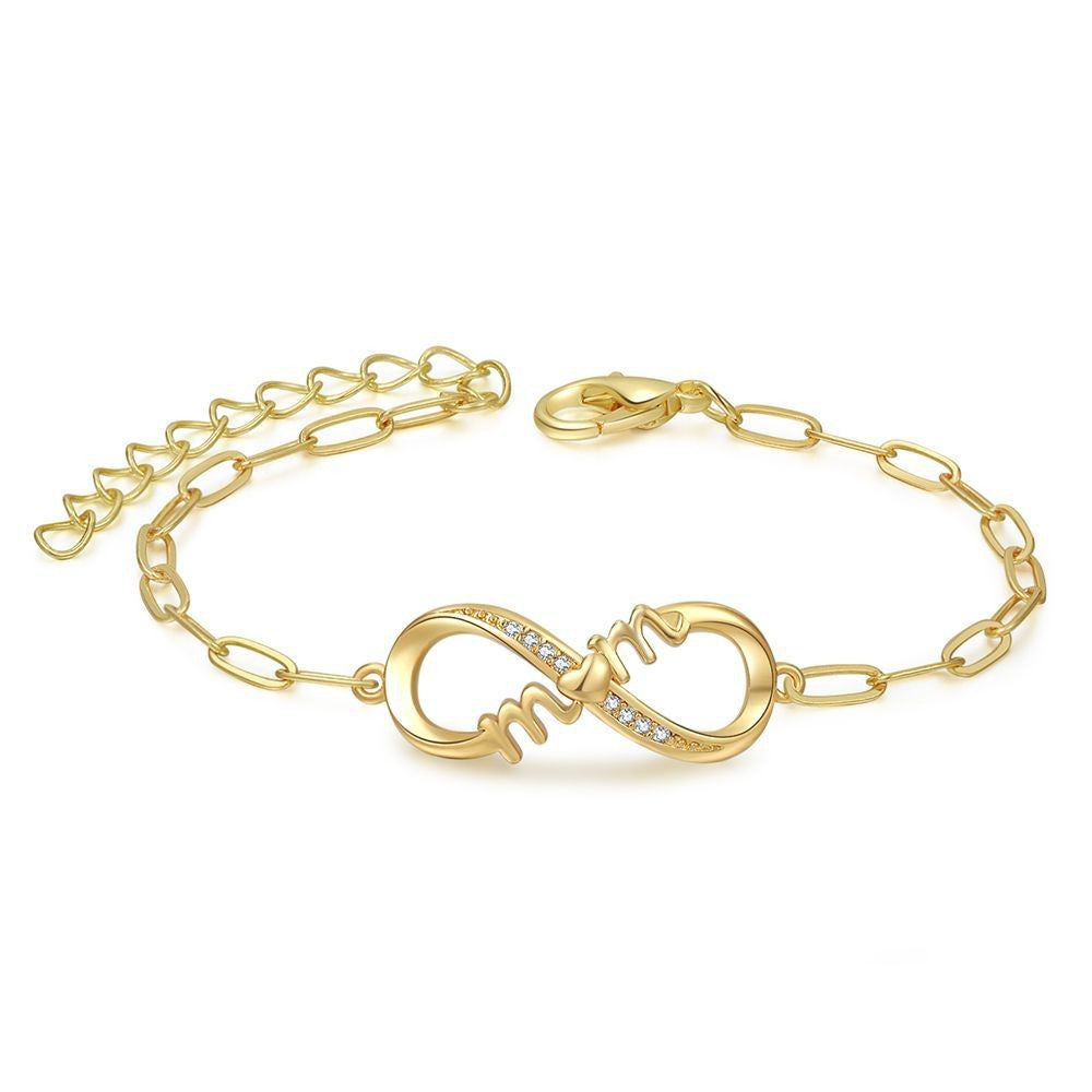 Elegant Love Heart Metal Bracelet for Women