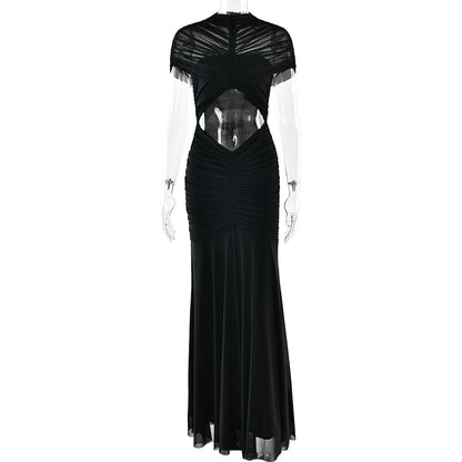 Elegant Mermaid Evening Dress with Cut-Out Details